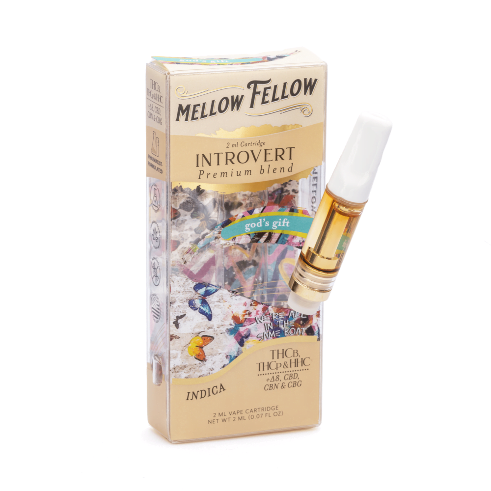 Mellow Fellow 2 gram Introvert Blend Vape Cartridge – God’s Gift