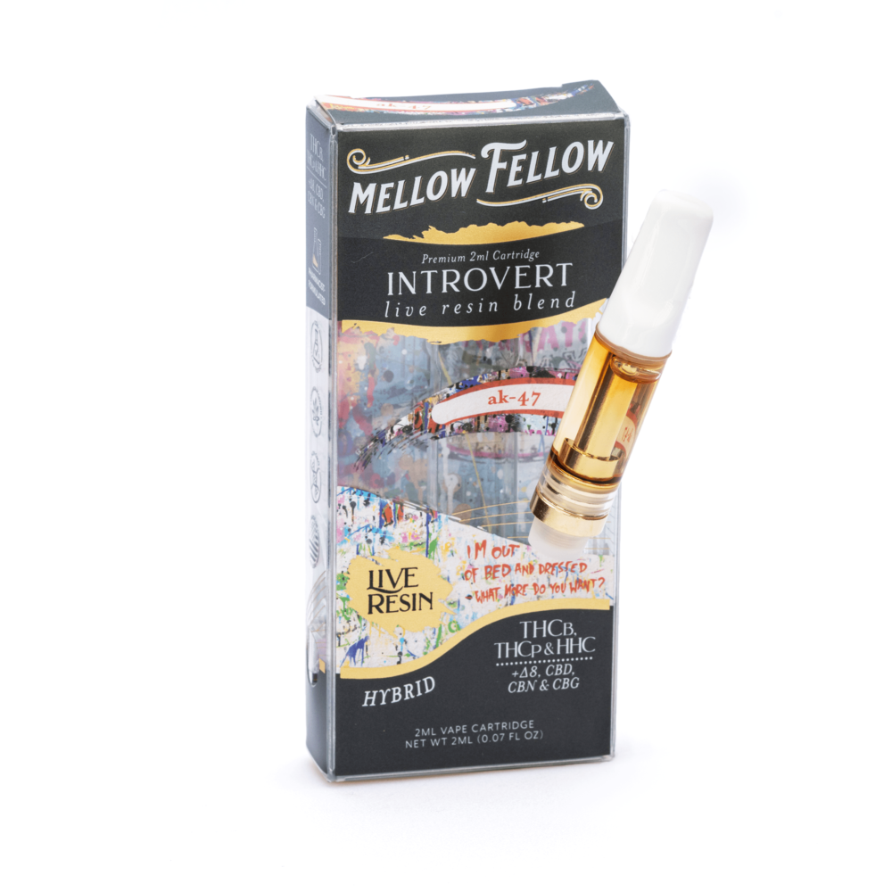 Mellow Fellow 2 gram Introvert Blend Live Resin Vape Cartridge – AK47